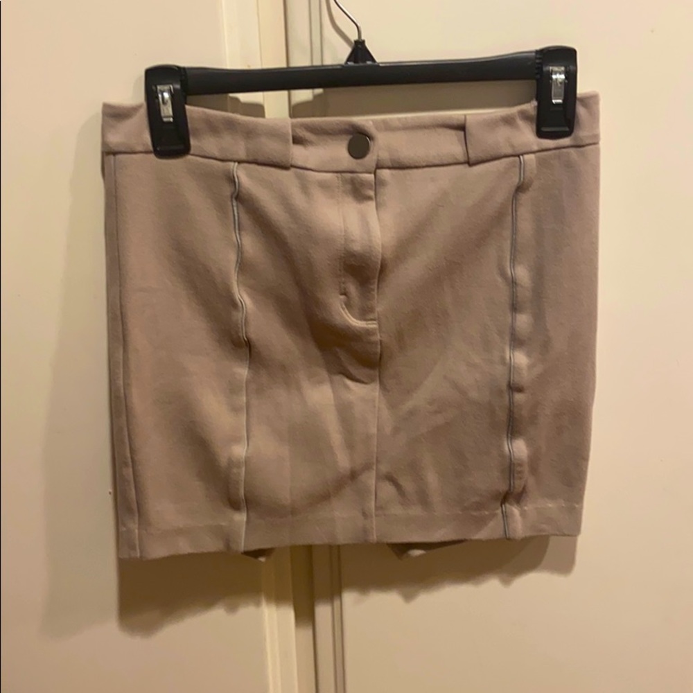 Knit mini skirt